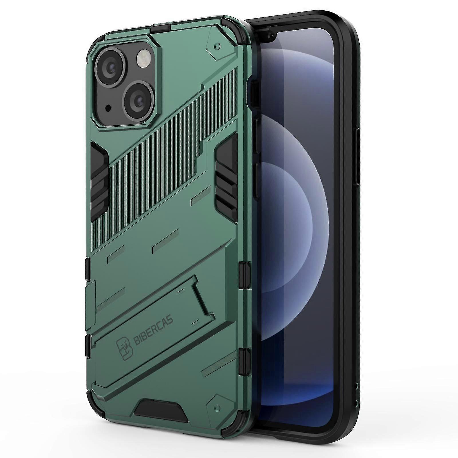 Slim Case For iPhone13 Mini Shockproof Dual-Layer Stand Cover