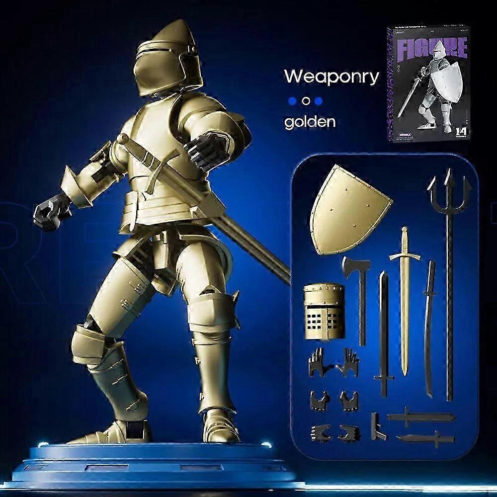 Dummy 13 Robot Action Figure in Armor,15th Generation Medieval Knight Action Fig