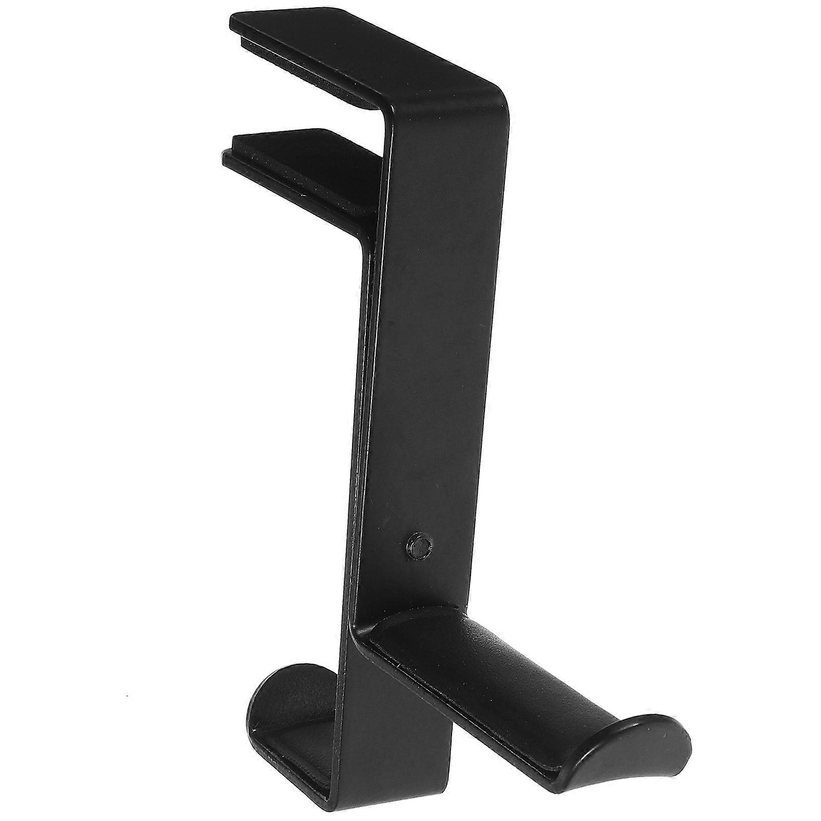 1pc Iron Wall Mounted Headphone Holder Display Stand for Home Room Table Black