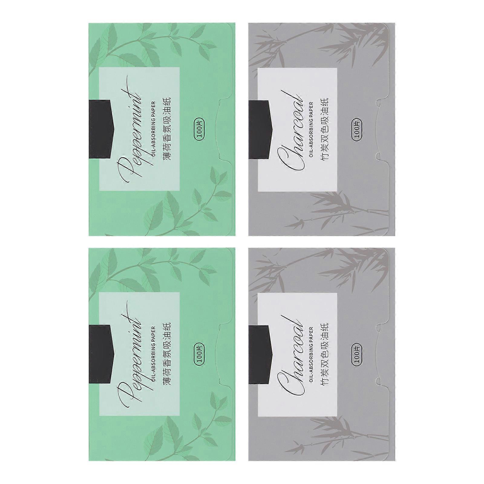 Oil Control Supplies 4 Boxes Cosmetic Oil Absorbing Paper Perfect For Men And Women To Reduce