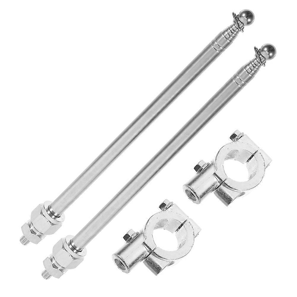 2pcs Motorcycle Flagpole Riding Handlebar Mounting Flag Pole Bicycle Accessories