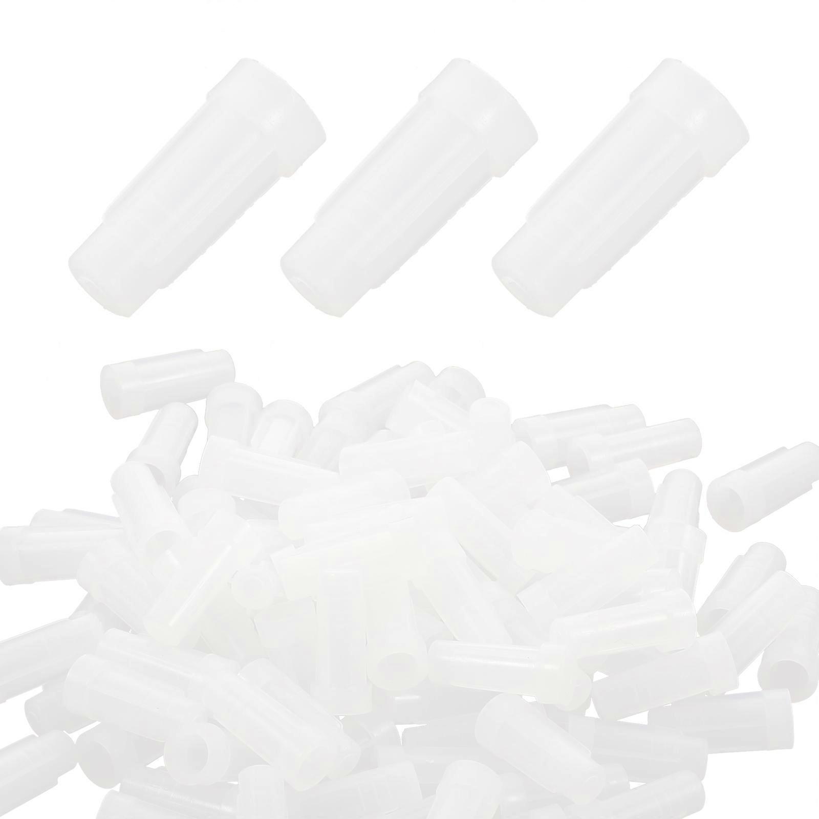 Transparent Protective Caps for Injectors 200Pcs Durable PP Material Prevent Leaks and Spills Fits