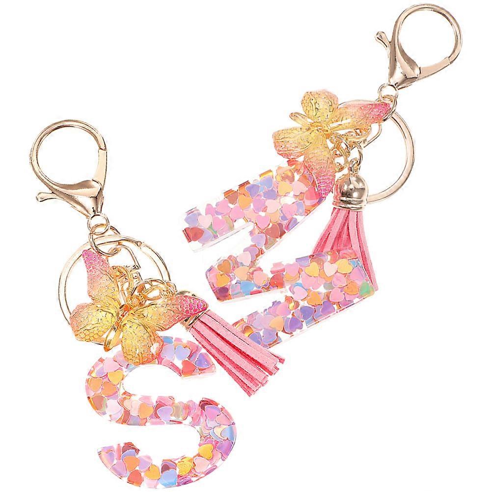 Metal Backpack Charms 2Pcs Multi Versatile Usage Decorative Cute Key Chain for Girls