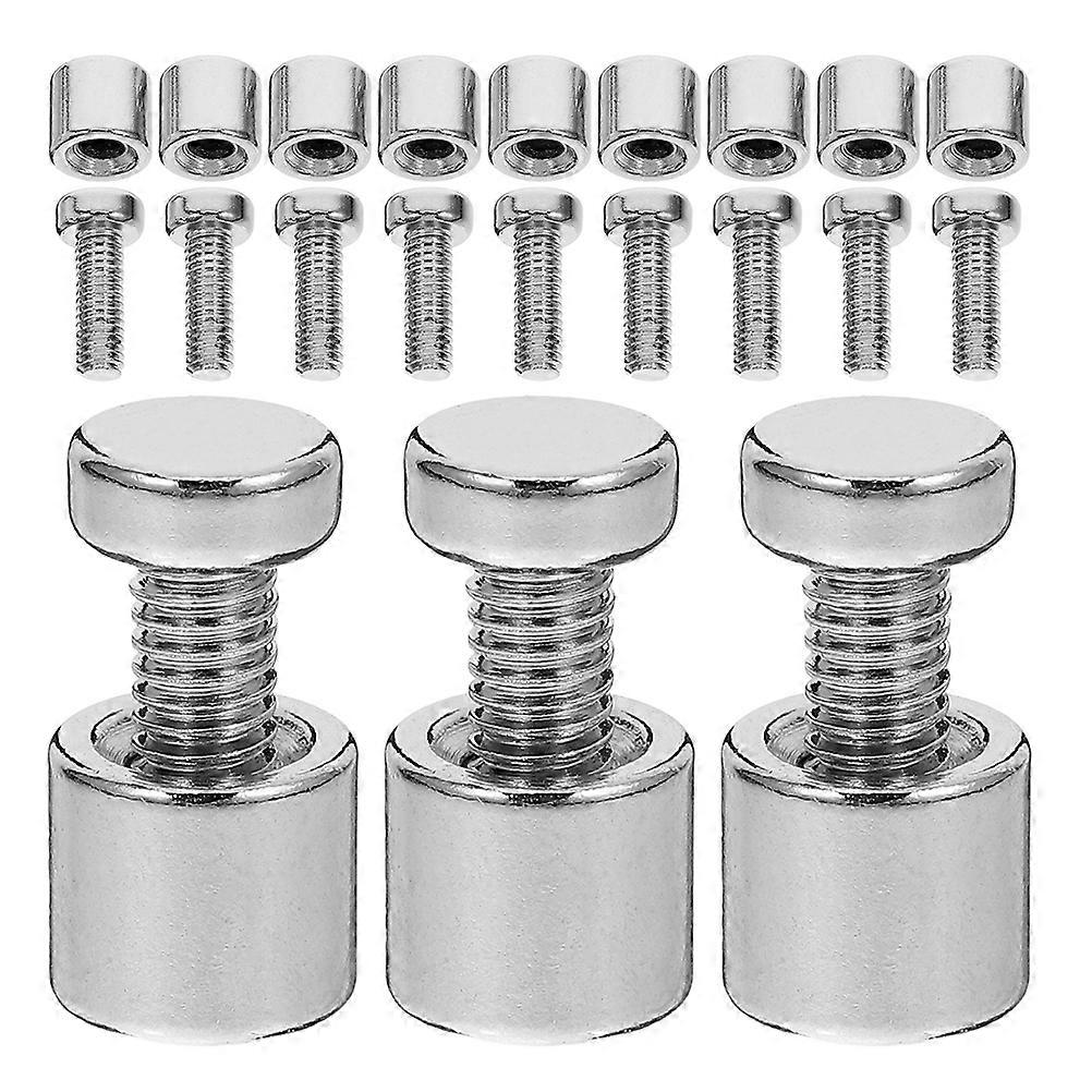 24pcs Heavy Duty Metal Standoff Screws for Sign Display, Acrylic Glass Fixings & Wall Mounts – Multiuse Design for Artwork & Advertising Boards