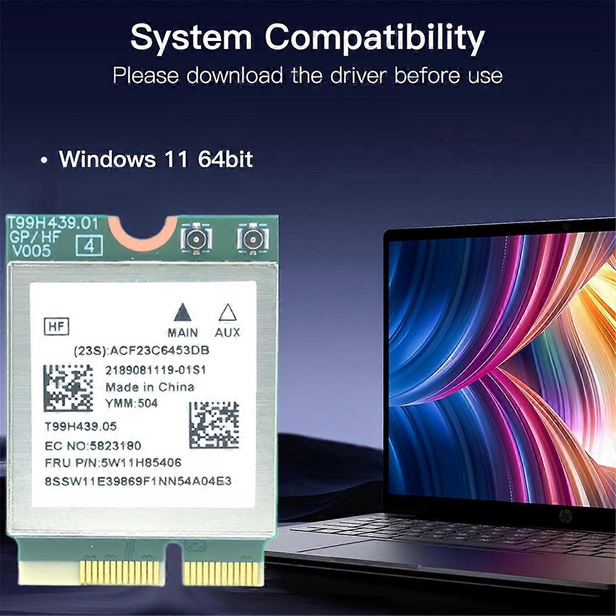 MT7927 WiFi7 Card 2.4G/5G/6G Tri-Band 8774M Wireless WiFi Card BT5.4 Gigabit Wireless Network Card w