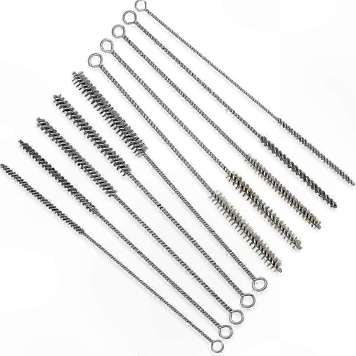 Pipe Cleaning Brush Set, 10-Pack with 5 Sizes for Plumbing, Automotive, and Welding Applications