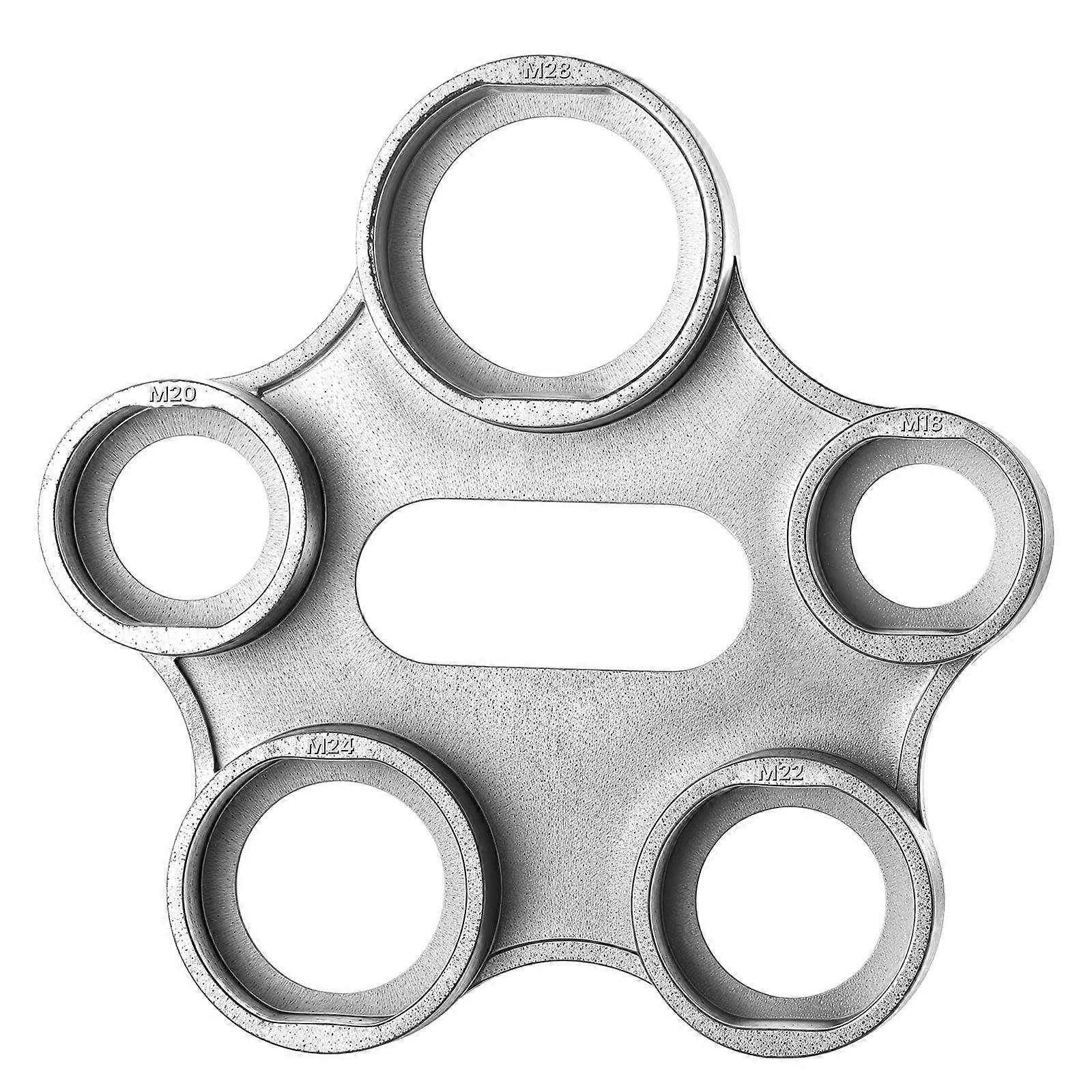 Aerator Mounting Wrench Set, 10 Sizes M18 M20 M22 M24 M28 Zinc Alloy Universal Replacement Tool for Aerator Tap Strainers