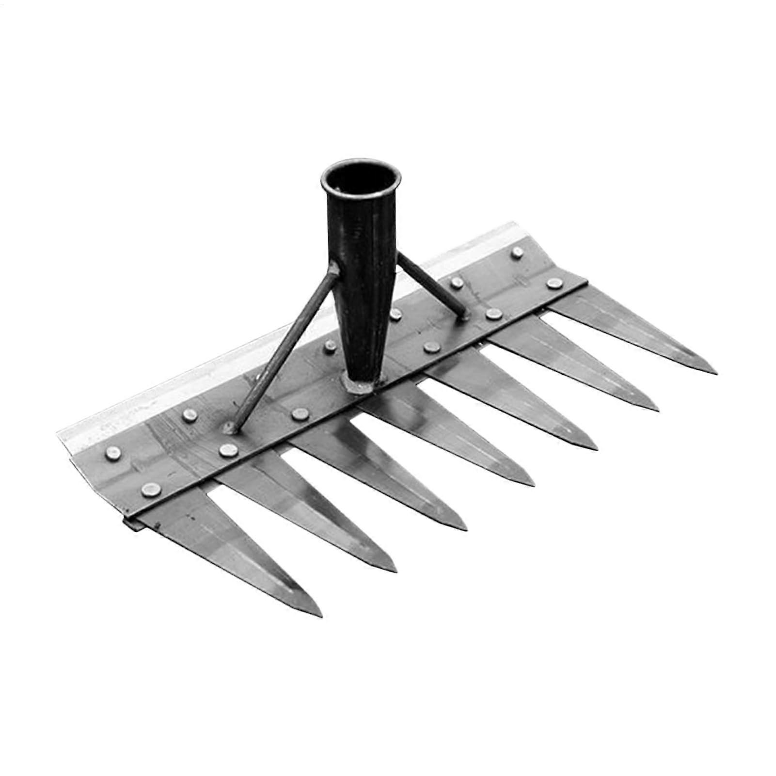 Weeding Rake Double-Sided Weeder Tool Multifunctional Removable Hand Weeding Tool 7-Teeth For Garden Landscape Yard Farm