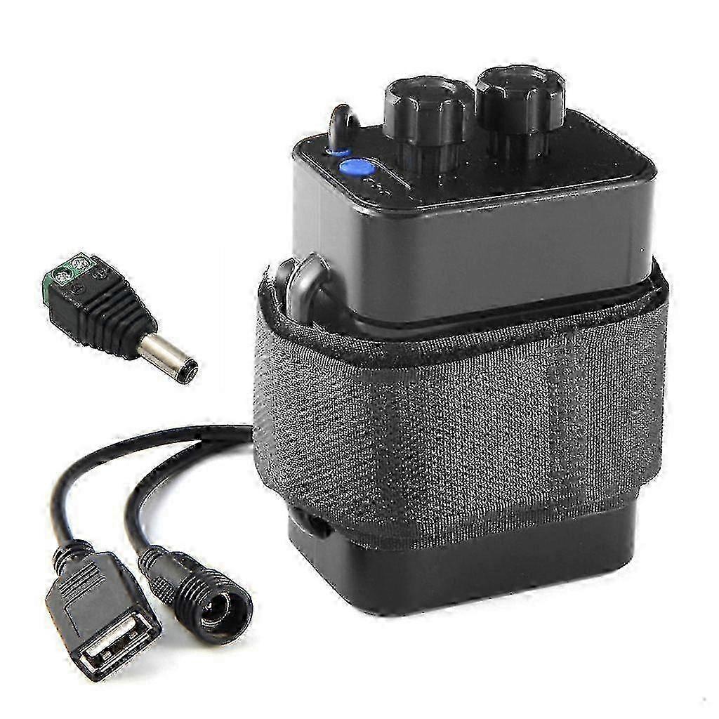 12v Waterproof Battery For Case Box With Usb Interface Support 6x 18650 Battery