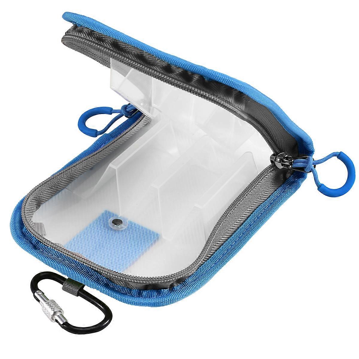 Angelköder Wrap Klare Köder Abdeckungen für Stange Stoff Haken Blau