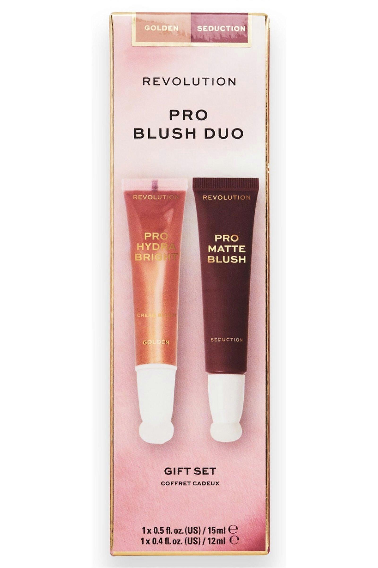 Revolution Beauty Pro Blush DUO - Pro Hydra Bright Blush 12ml Golden Pro Matte Blush 15ml