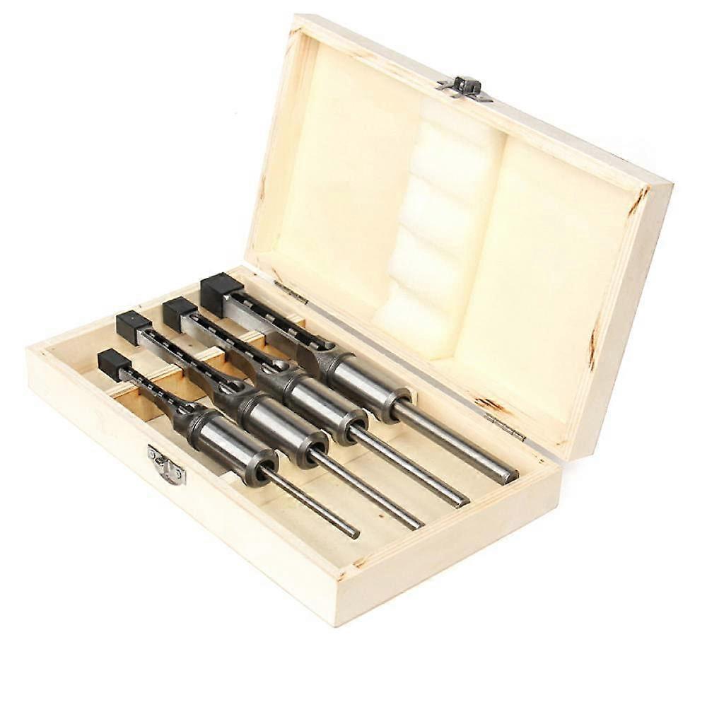 Brad Point Wood Drill Bit Set - 4Pcs 6.4/8/9.5/12.7mm Twist Masonry Tile Drill Bits Set Ceramic Porcelain Granite Marble