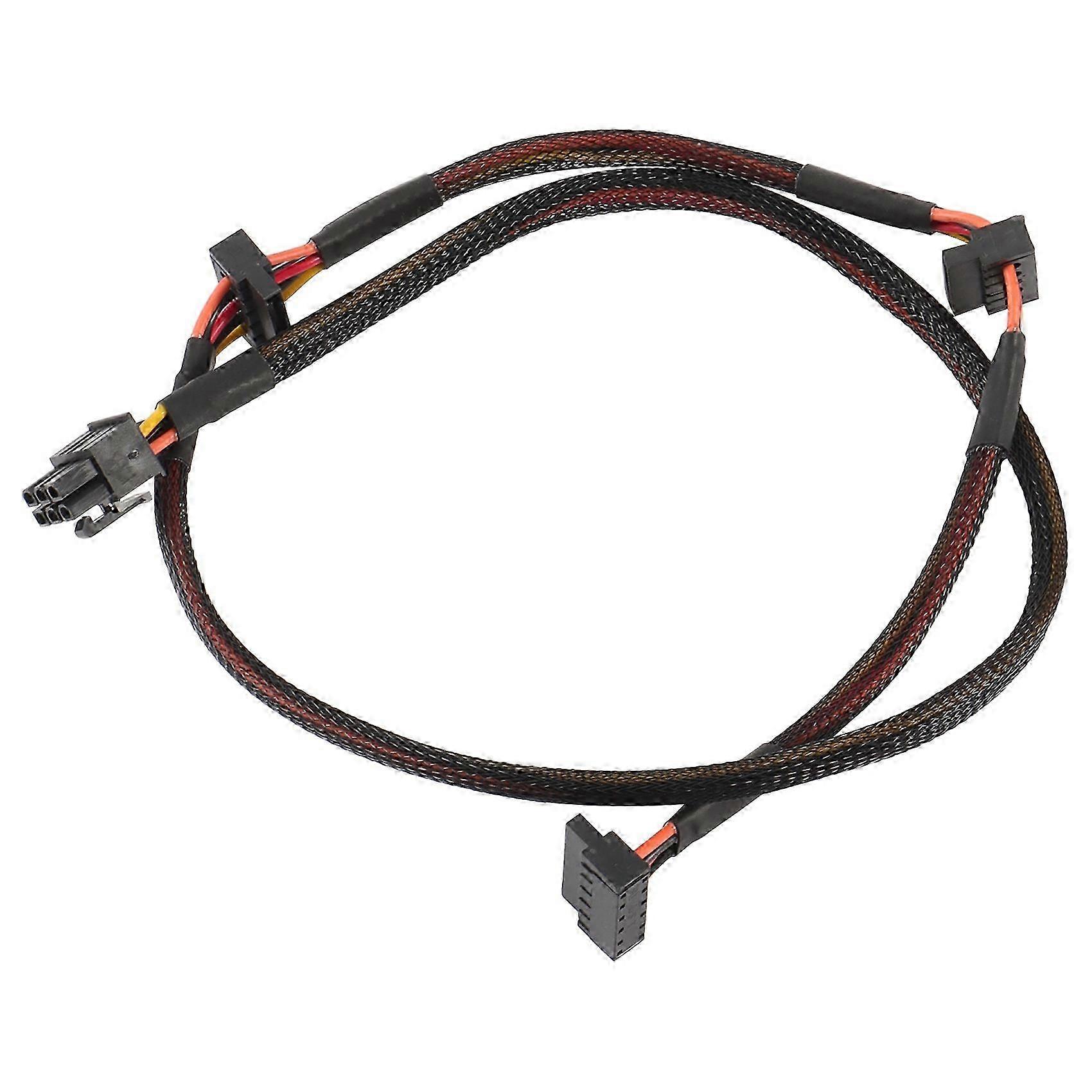 Modular PSU 6Pin to 3-Port SATA Cable with 18AWG Wire, 80cm Length for NP Series Computers