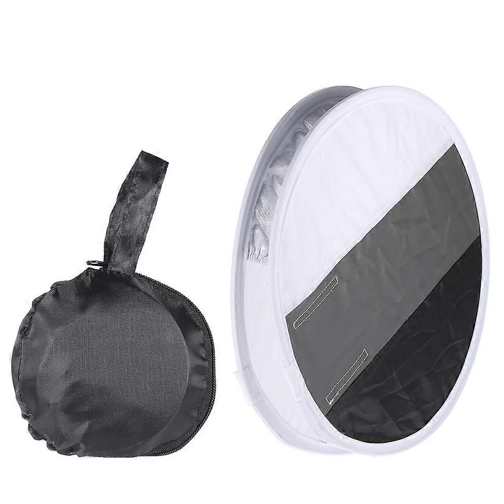 Multifunctional 12in/31cm Mini Portable Round On-camera Flash Speedlite Diffuser Softbox with White/Grey/Black Color for Canon Nikon Sigma Yongnuo Go