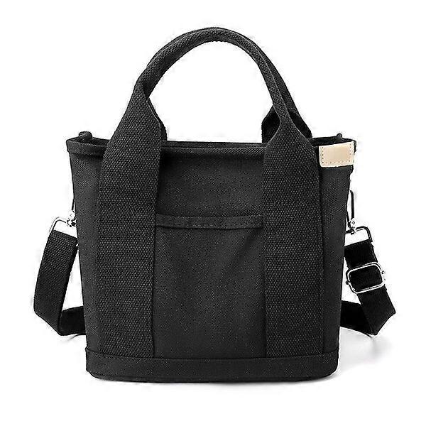 Women's Thousand-layer Bag, Black with Straps, Small Zip-up Style, 23*15*21