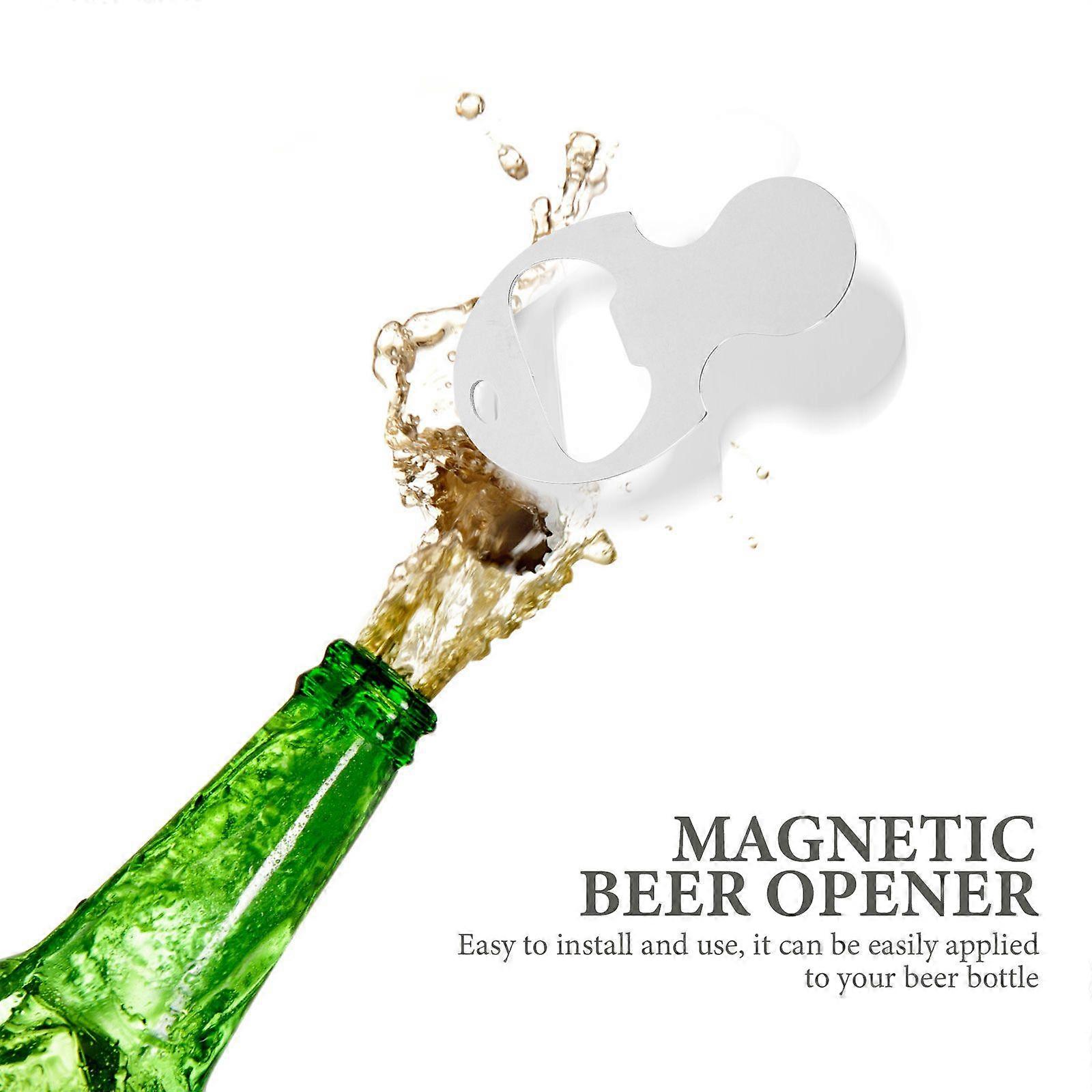 6pcs Shopping Trolley Tokens Shopping Cart Alloy Key Chain Multi-usage Convenient Bottle Opener