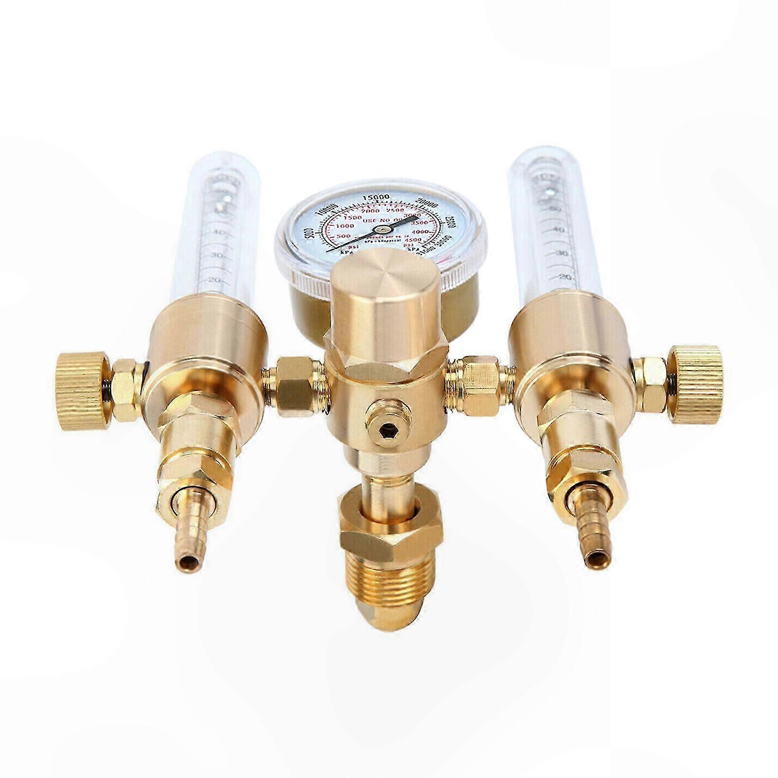 Adjustable Dual Output Flow Meter with Replacement Parts for Professional Applications