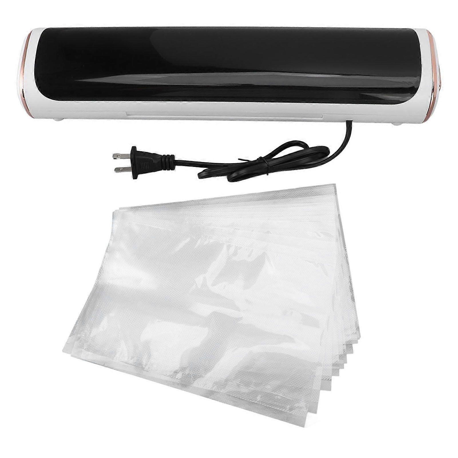 Vacuum Sealer 120W Compact Automatic Portable Fast Sealing with 10 Bags Vacuum Sealer Machine for Meat Fruits Vegetables