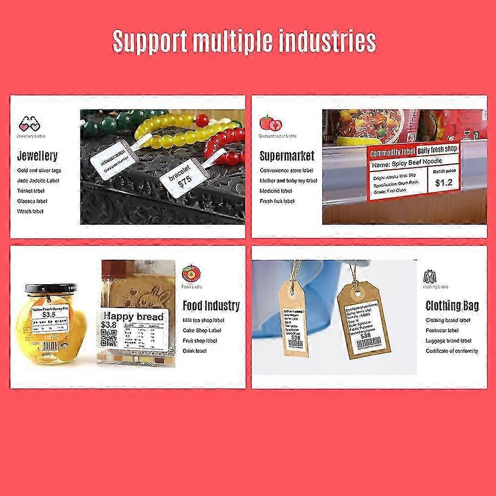 Niimbot White Blank Thermal Printing Paper Roll for B21 Label Printer Barcode Price Size Name Label