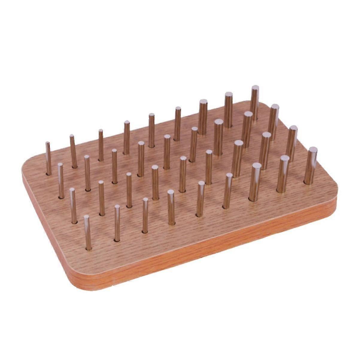 finger dexterity pegboard with 36 holes and multiple peg sizes