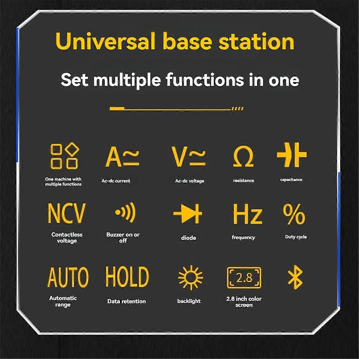 CMS101 1000A Current Clamp Ammeter Digital Oscilloscope with Bluetooth Recorder Multifunction Teste