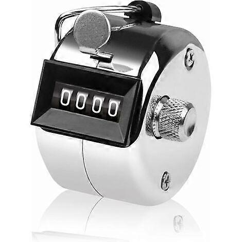 4 Digit Clicker Counter - Metal Hand Counter - Clicker for Counting, Scoring Golf 4733mm,