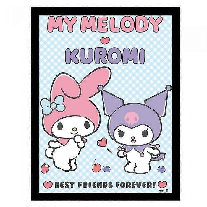 Sanrio My Melody + Kuromi BFF Framed Poster
