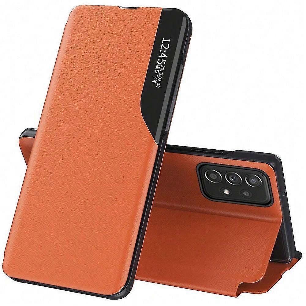 For Samsung Galaxy A53 5G View Window Anti-fall PU Leather Flip Folio Phone Cover
