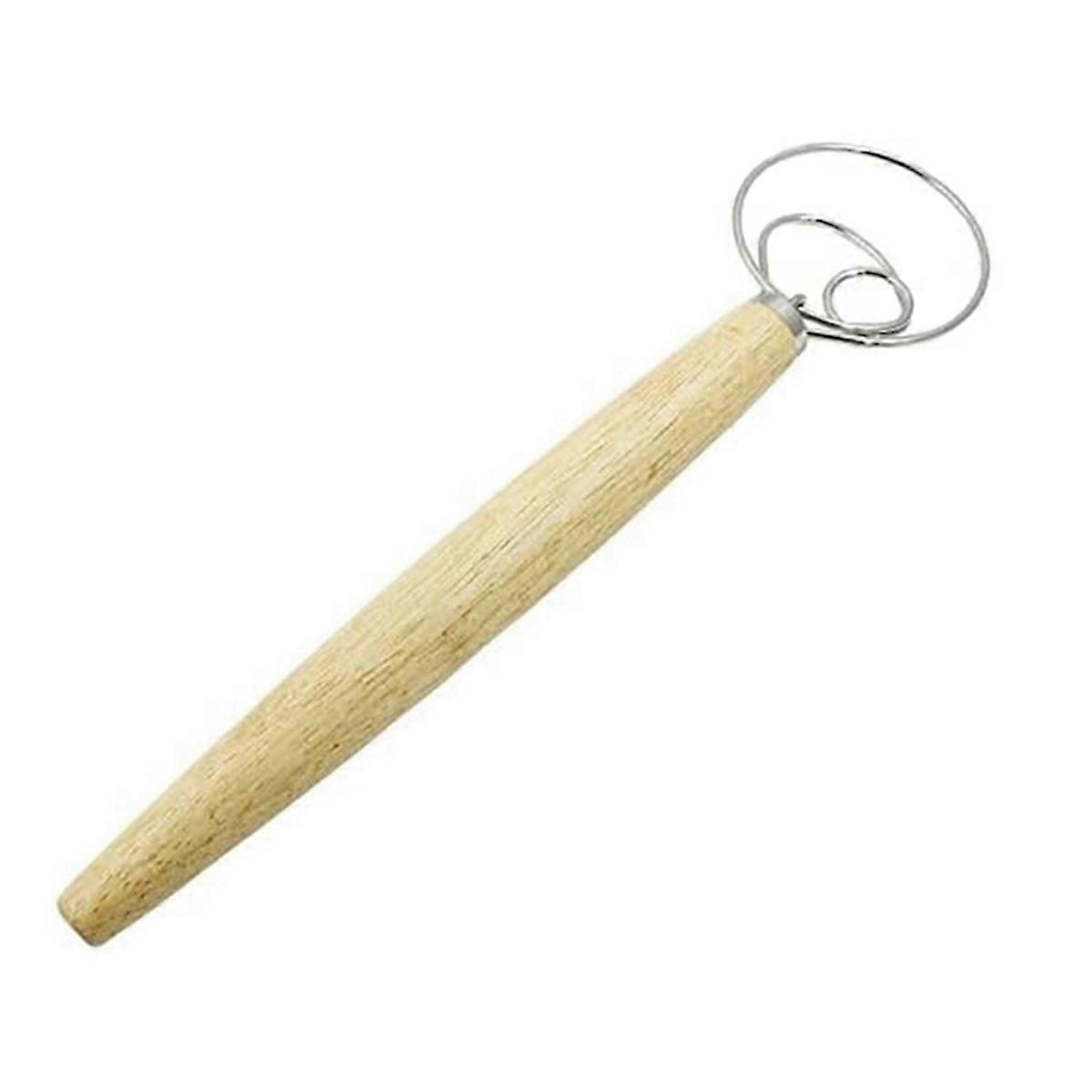 Dough Whisk, 13In Wooden Dutch Whisk for Dough Dough Mixer Hand Tool