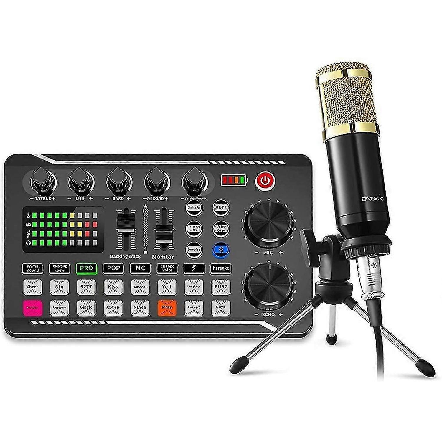 Podcast Equipment Bundle, Sound Card Microphone (120KHz/24 Bit)