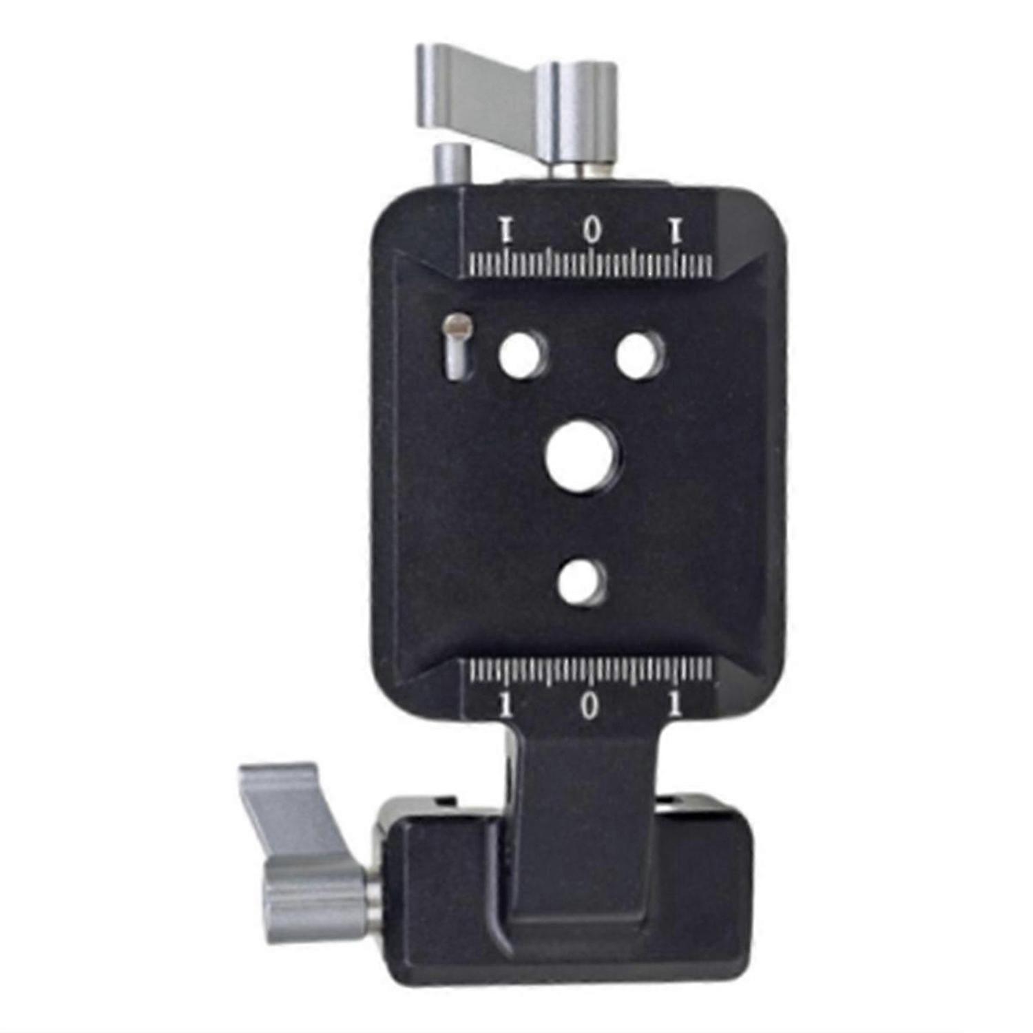 Rail Clamp Mounting Plate Cold Shoe 1/4 3/8 Vertical Adapter