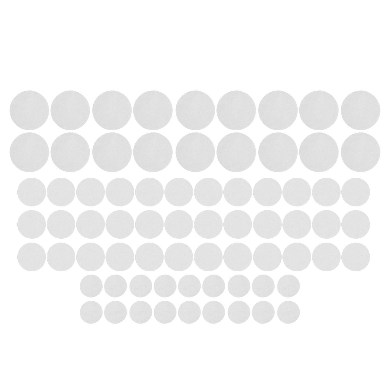 Pack of 72 white felt plate dividers, thick, soft, washable and reusable