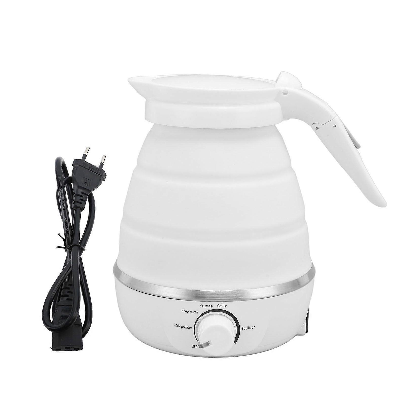 850W Foldable Electric Kettle 600ml Silicone Auto Power Off Collapsible Hot Water Kettle for Travel