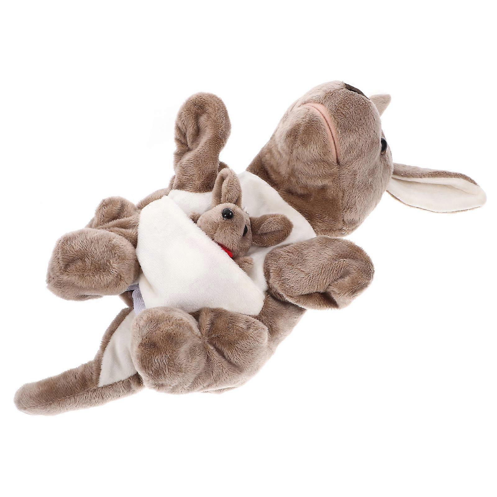 Interactive Hand Puppet Kangaroo Cartoon Animal Toy for Storytelling