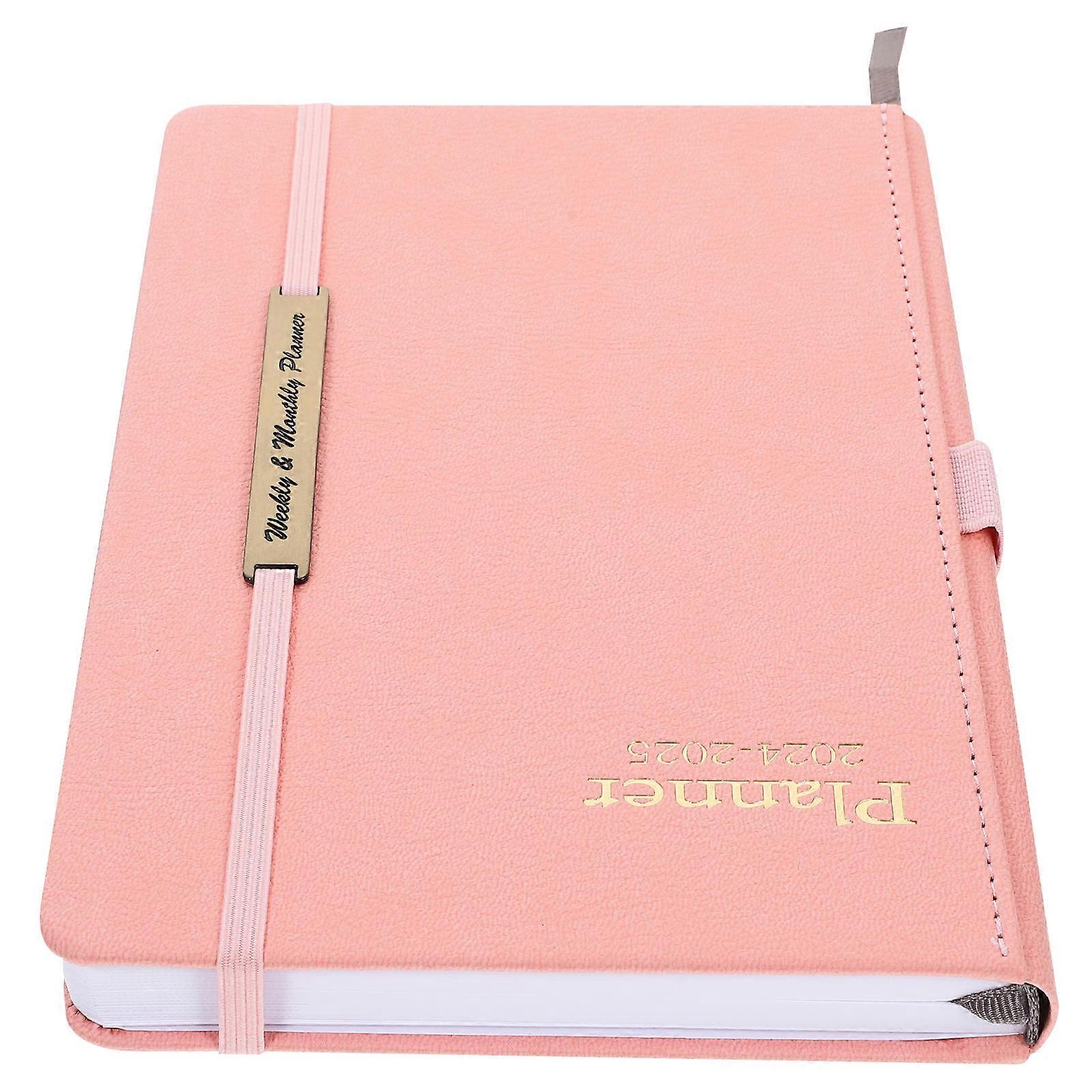 2024 Planner Portable Journal Notebook for Students Business Use Pink