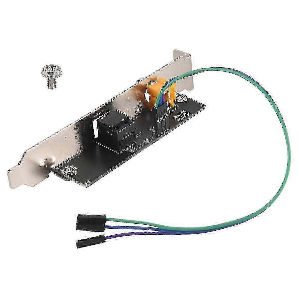 24Bit 192Khz Daughter Card SPDIF Optical and RCA Out Plate Cable Bracket Digital Audio Output for AS Edition 0630