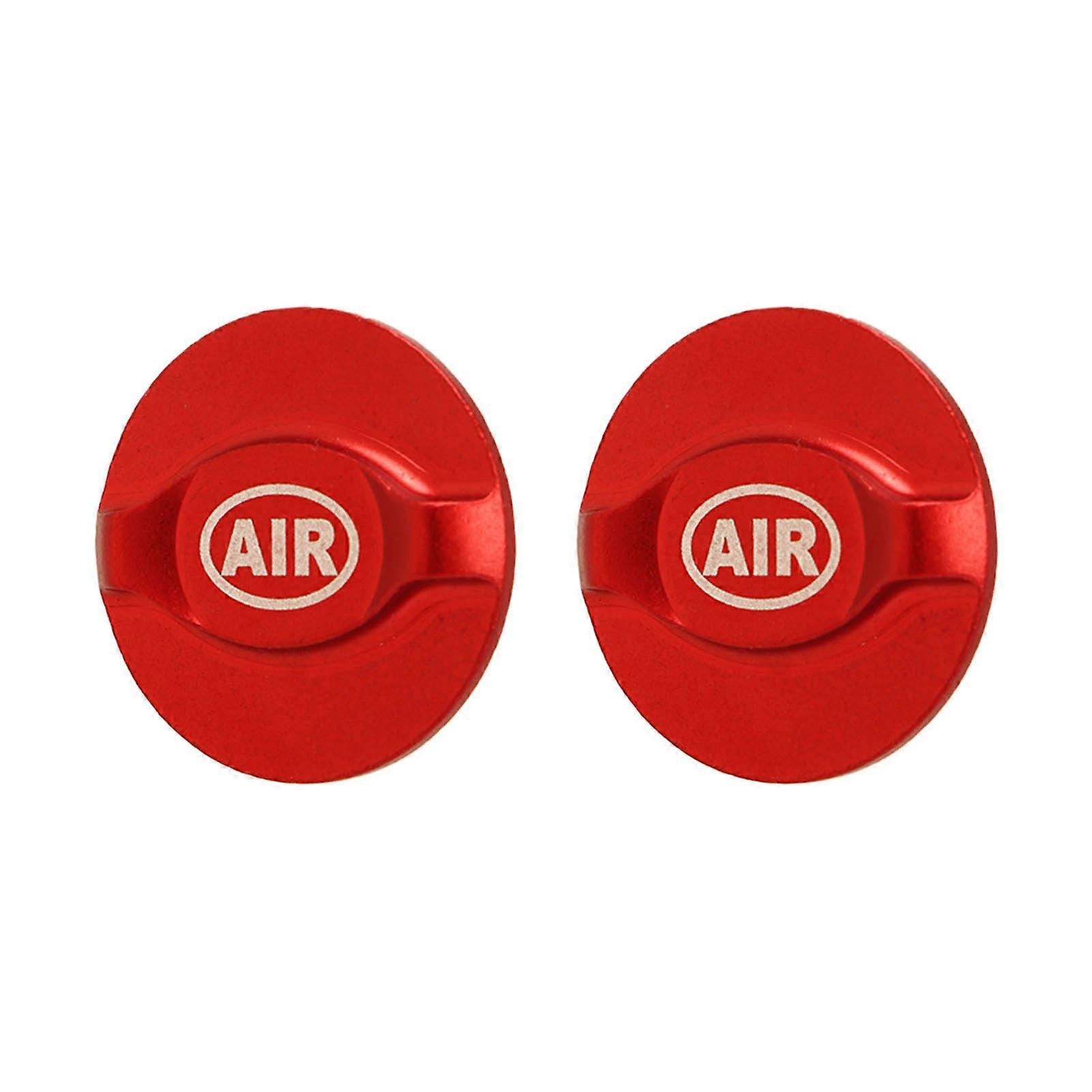 2Pcs Red Electroplated Aluminum Bike Front Fork Shock Absorption Covers