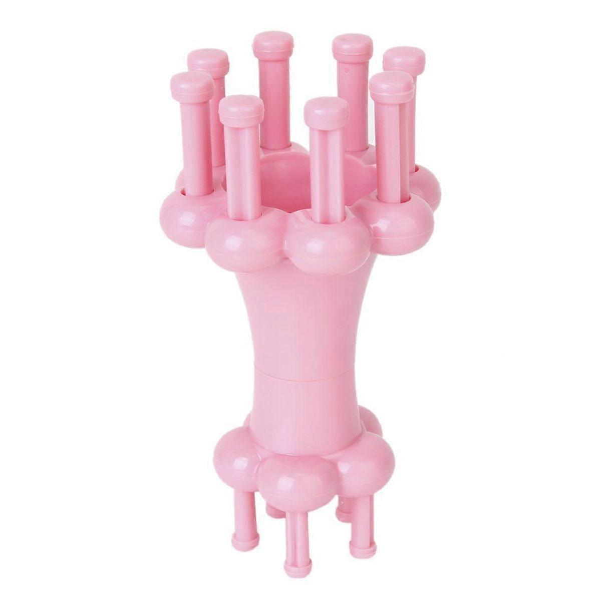 Practical Plastic Round Shaped DIY Knitting Spool Loom in Two Sizes (Pink Random Color for Accessories)