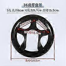 Universal 5-Hole Chainring Guard for Fixed Gear & MTB Cranksets - 36T, Easy Install, Damage Protection