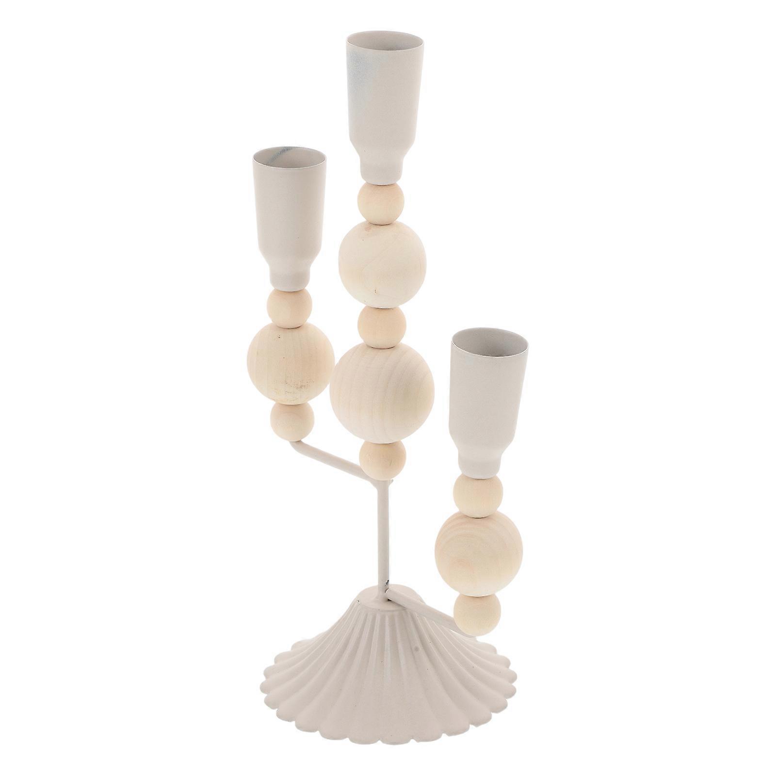 Dining Table Centerpiece Decor Roman Column Candle Holder for 2Pcs