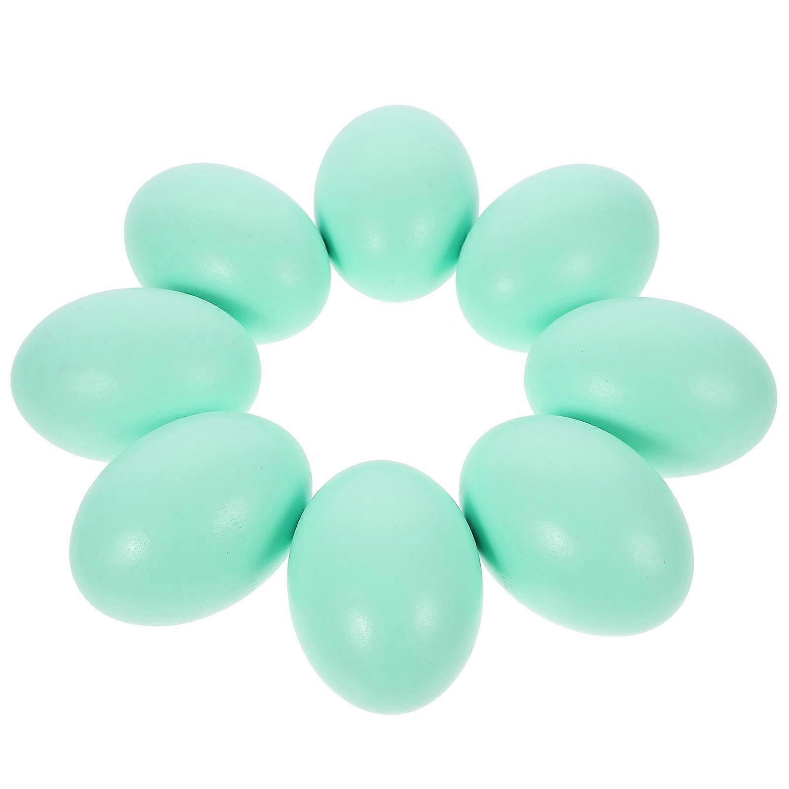 Fake Eggs Wooden Artificial Eggs for Decoration 40Pcs DIY Crafts Set