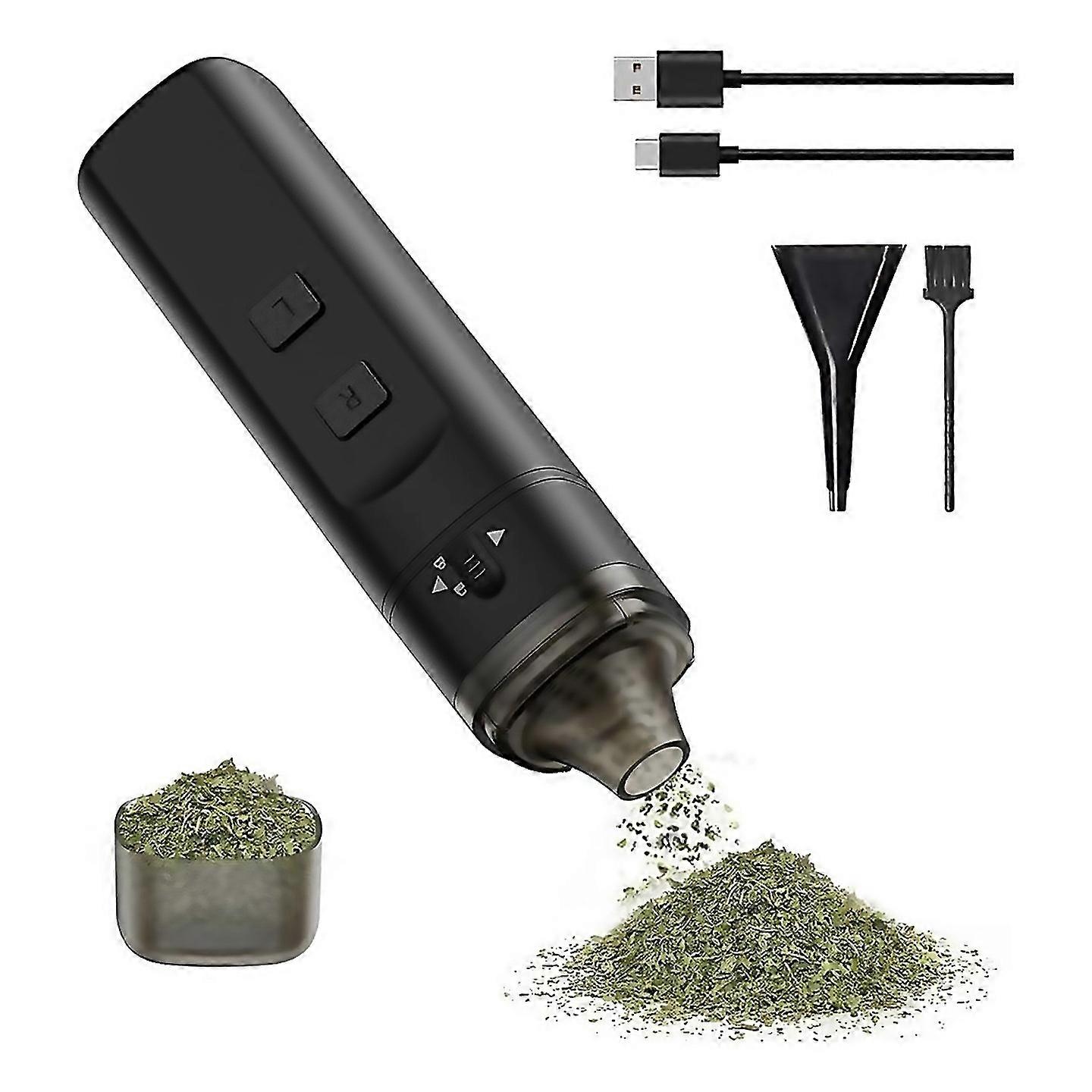 For Auto Grind Electric Dry Spice Mill Machine Black