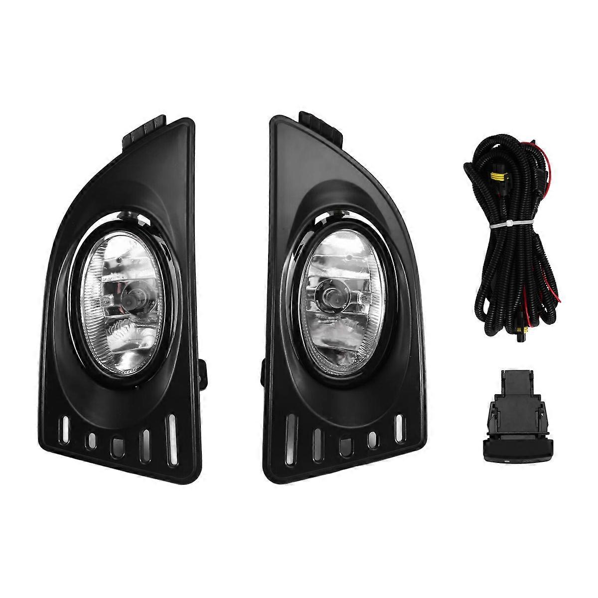 Car Front Bumper Light Fog Lamp Harness Kit Fog Light Cover