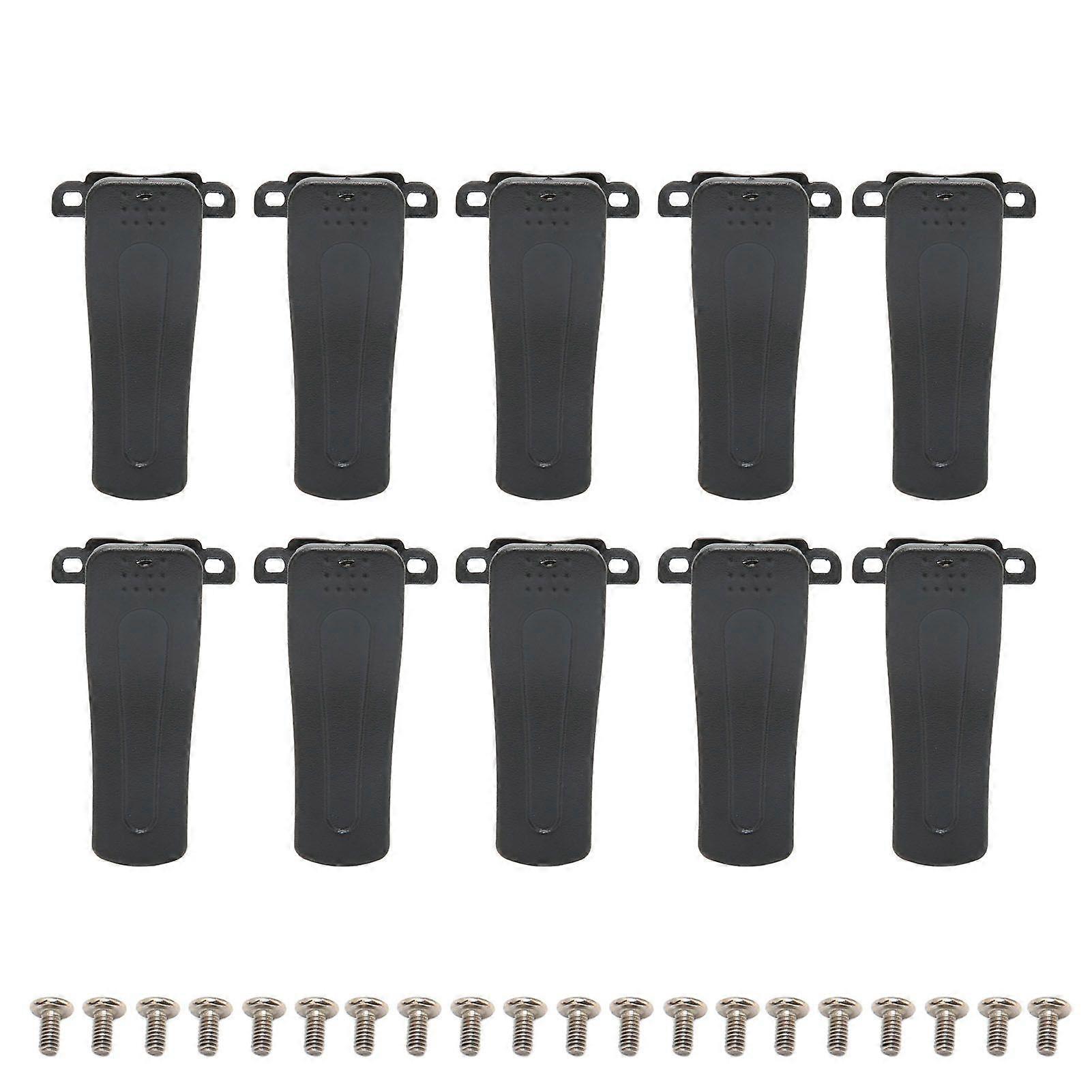 10pcs Radio Belt Clip Replacement Plastic 2 Way Walkie Talkie Belt Clip for Baofeng BF 666S BF 777S BF 888S T 200S