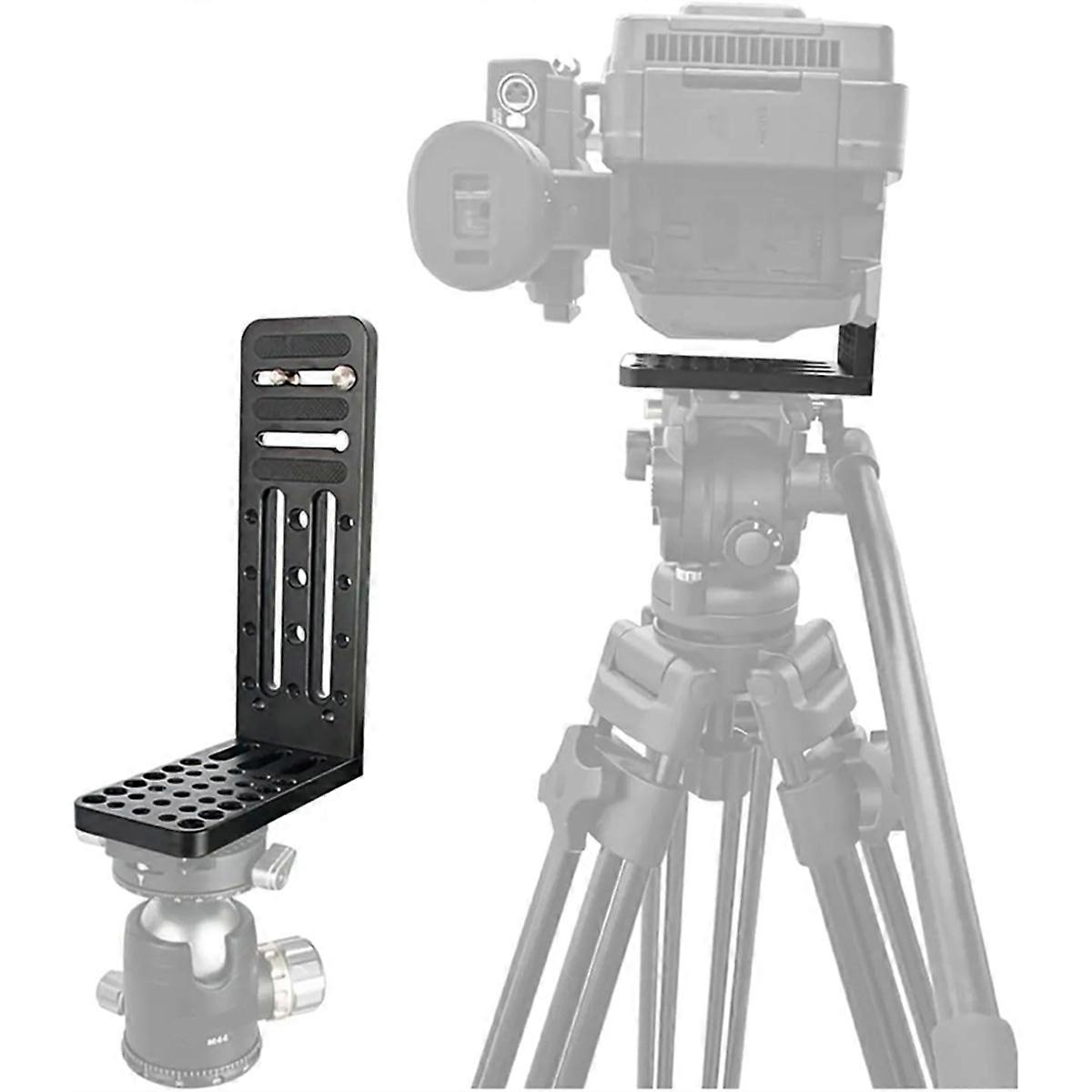 Camera L Bracket Vertical Horizontal Switching Tripod Quick Release Plate, for DSLR