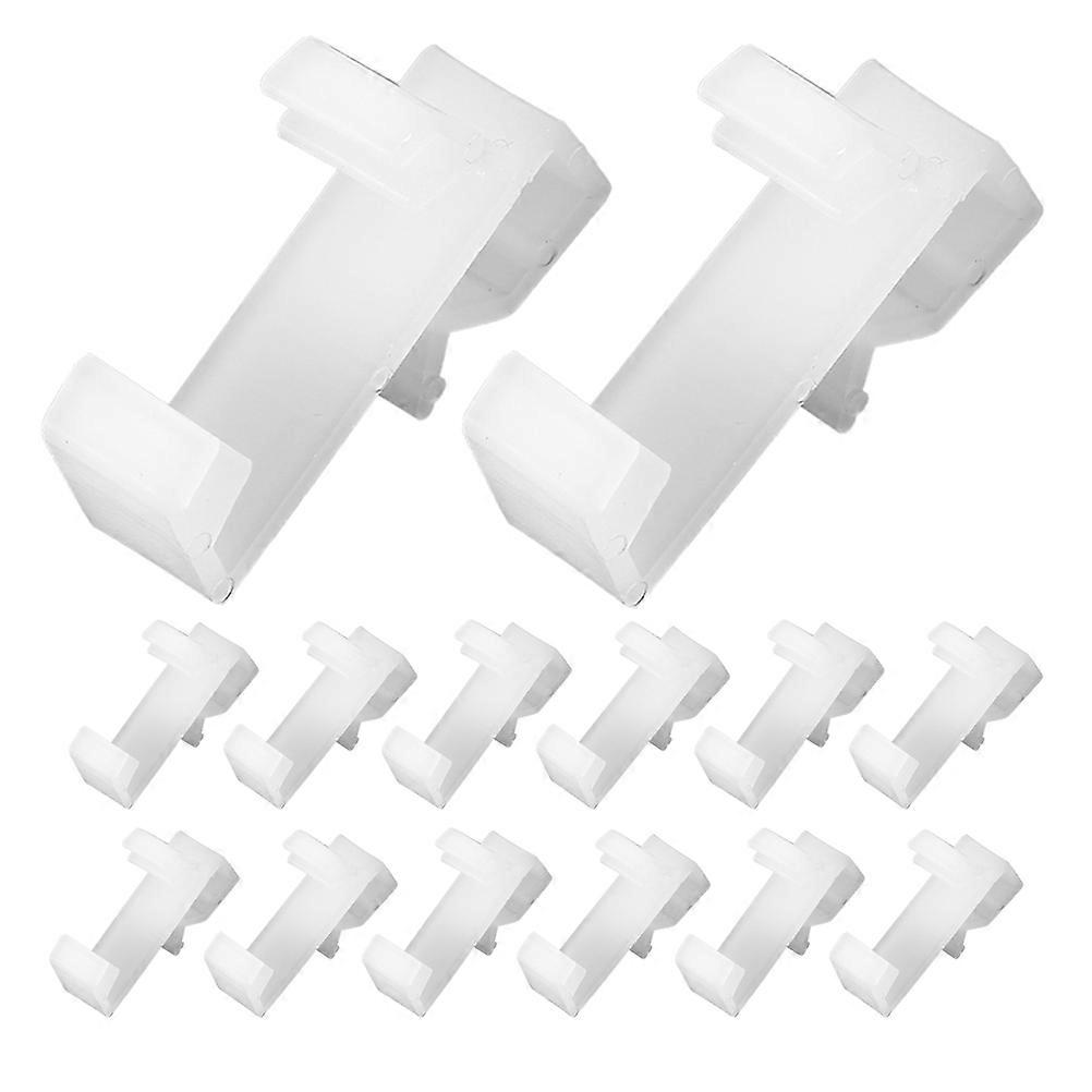 Plastic Blind Valance Clip for Window Parts with 80Pcs White Clips