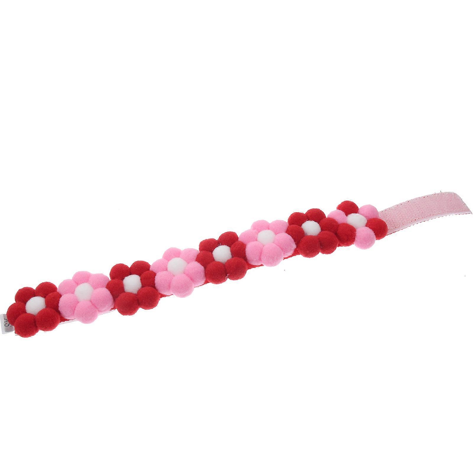 Pet Collar Adjustable Dog Neck Tie with Flower Pattern 5Pcs