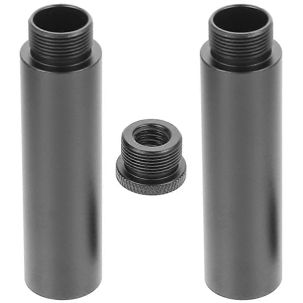 Microphone Desk Stand Extension Rod for Mic Use 3Sets Black Material