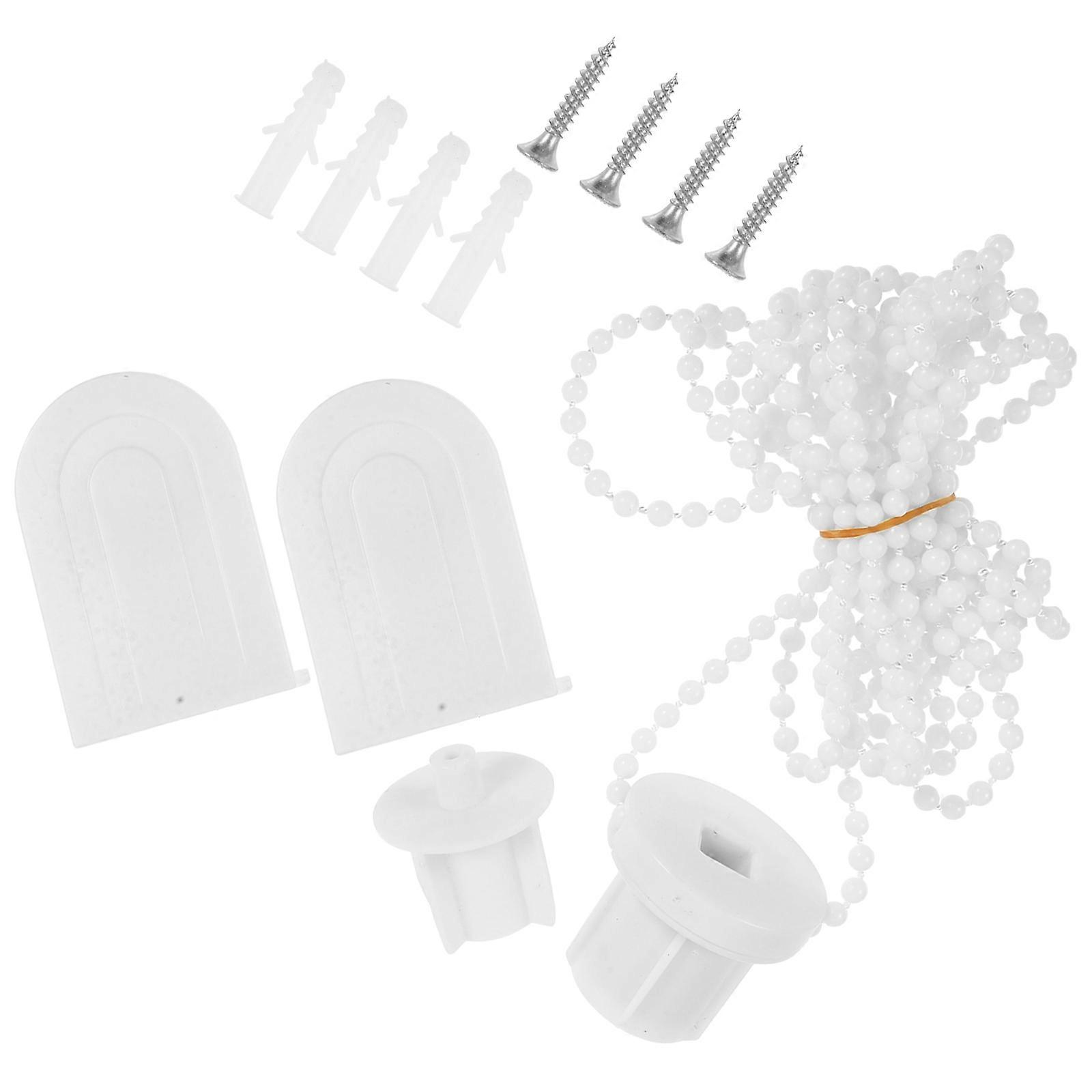 Roller Blind Fittings Replacement Repair Kit for Home Use 4Sets White Plastic