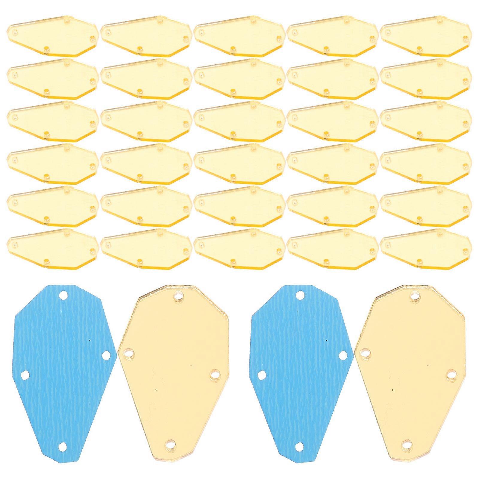 Sew On Rhinestones 250 Pcs Decorative Crafting Materials Assorted Color Flat-Bottomed Design Reflective Surface